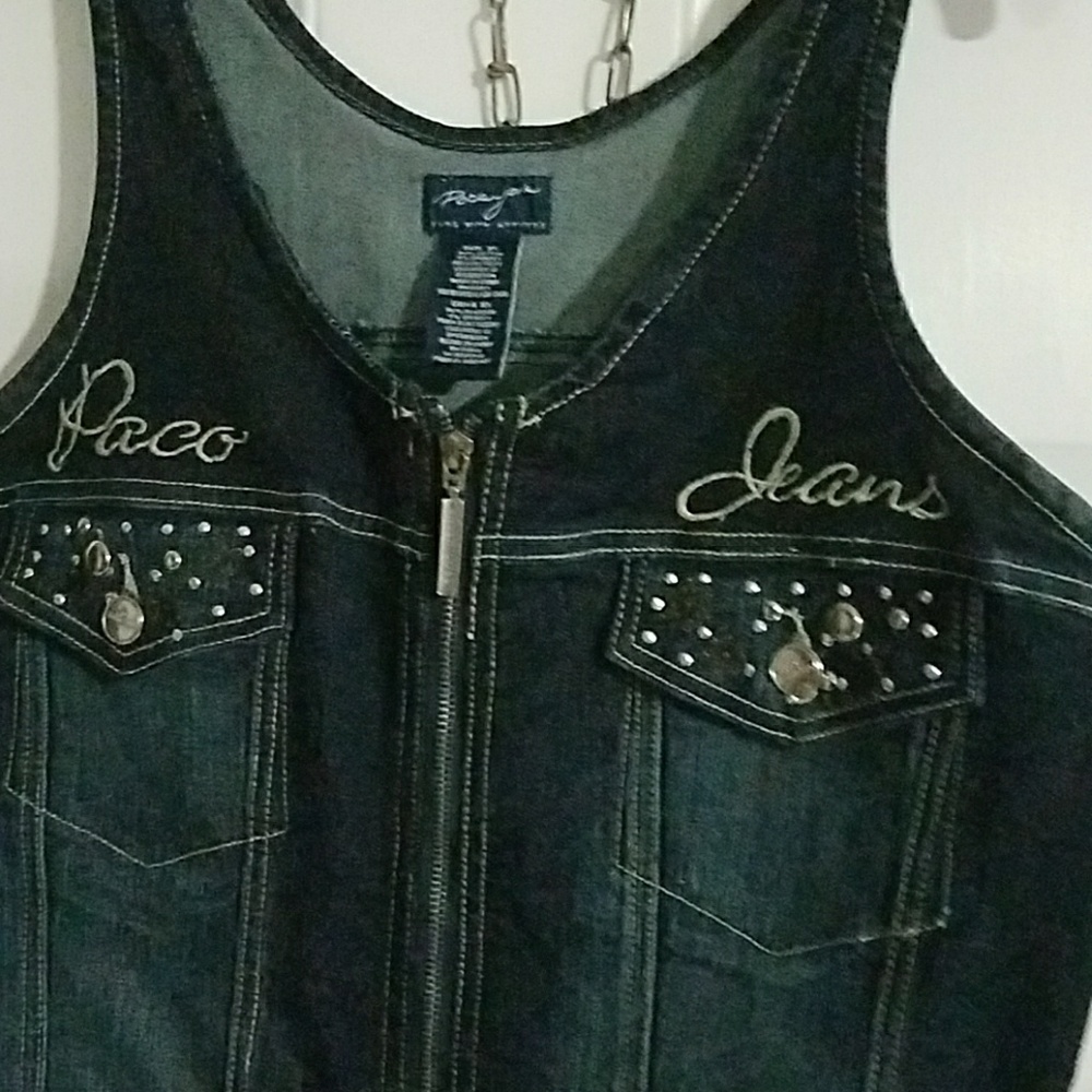 Stretched Denim Capri Jeans Jumper